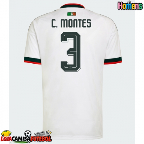 Camisa de Futebol México Cesar Montes #3 Equipamento Secundário Mundo 2026 Manga Curta